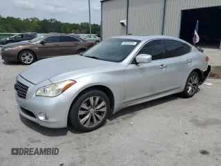 2012 Infiniti M37 with VIN JN1BY1ARXCM396491, listed as a Copart auction lot 53595085 with 178,417 mi miles and Salvage Title. Bid and sale history available at carsss.com. Image 1.