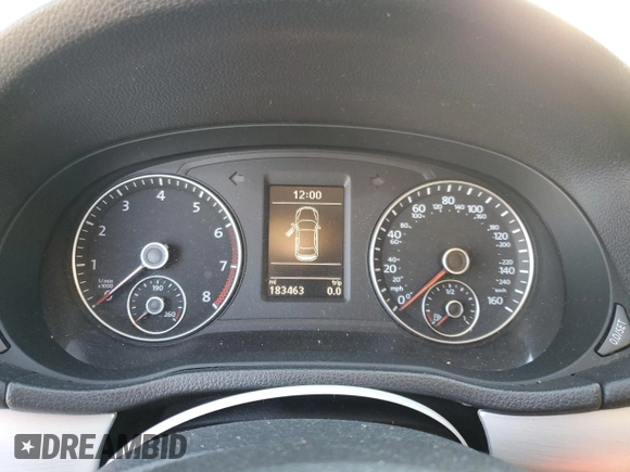2013 Volkswagen Passat SE with VIN 1VWBH7A34DC021793, listed as a Copart auction lot 43985805 with 183,463 mi miles and Salvage Title. Bid and sale history available at carsss.com. Image 9.