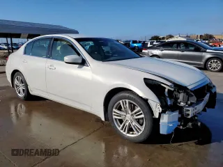 2012 Infiniti G25 Sedan Journey with VIN JN1DV6AP0CM810214, listed as a Copart auction lot 45651475 with 0 mi miles and Salvage Title. Bid and sale history available at carsss.com. Image 4.