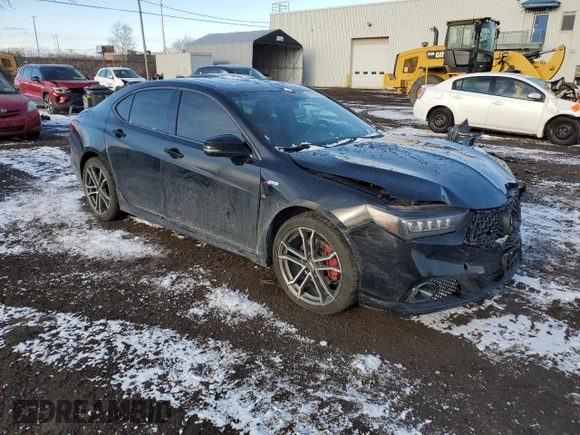 2018 Acura TLX w/Advance Pkg with VIN 19UUB3F83JA802453, listed as a Copart auction lot 82963924 with 146,404 mi miles and Salvage Title. Bid and sale history available at carsss.com. Image 4.