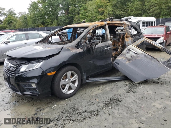 2019 Honda Odyssey EX-L with VIN 5FNRL6H70KB033362, listed as a Copart auction lot 73965474 with Not Provided miles and Salvage Title. Bid and sale history available at carsss.com. Image 1.