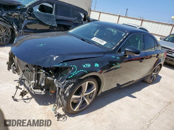 2018 Lexus IS with VIN JTHBA1D23J5063829, listed as a Copart auction lot 52351695 with 101,071 mi miles and Salvage Title. Bid and sale history available at carsss.com. Image 1.