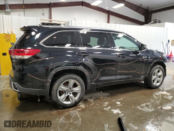 2019 Toyota Highlander Hybrid Limited with VIN 5TDDGRFH7KS053812, listed as a Copart auction lot 51687295 with 77,700 mi miles and Salvage title. Bid and sale history available at DreamBid. Image 3.