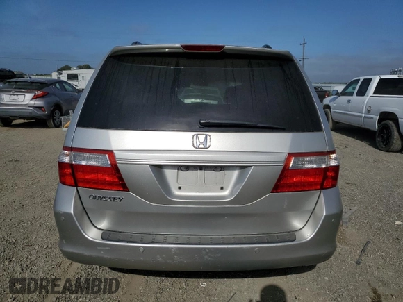 2007 Honda Odyssey EX-L with VIN 5FNRL38637B095559, listed as a Copart auction lot 53681605 with 184,605 mi miles and Salvage Title. Bid and sale history available at carsss.com. Image 6.
