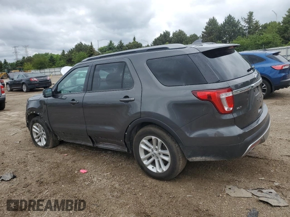 2017 Ford Explorer XLT with VIN 1FM5K7D8XHGB77436, listed as a Copart auction lot 57782975 with 41,704 mi miles and Salvage title. Bid and sale history available at DreamBid. Image 2.