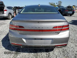 2022 Genesis G90 5.0L Ultimate with VIN KMTF54PH0NU096101, listed as a Copart auction lot 49155155 with 24,673 mi miles and Salvage Title. Bid and sale history available at carsss.com. Image 6.