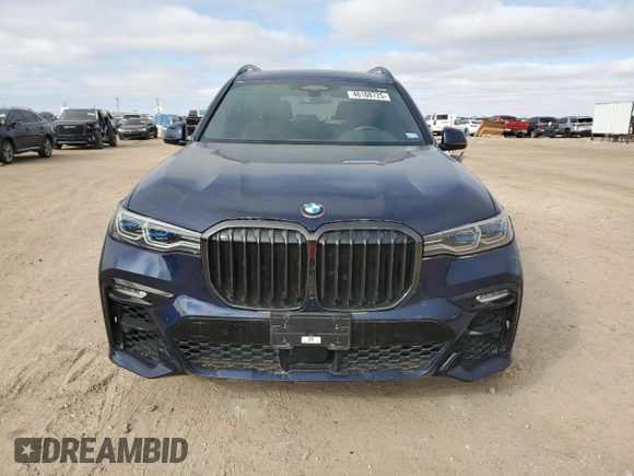 2022 BMW X7 M50i z VIN 5UXCX6C00N9L56814, wystawiony jako Copart lot #46108725 z przebiegiem 35 216 mil mil oraz Szkoda całkowita • Salvage title. Historia ofert i sprzedaży dostępna na DreamBid. Obrazek 5.