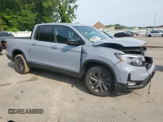 2024 Honda Ridgeline Sport with VIN 5FPYK3F14RB032163, listed as a Copart auction lot 59680745 with Not provided miles and Salvage title. Bid and sale history available at DreamBid. Image 4.