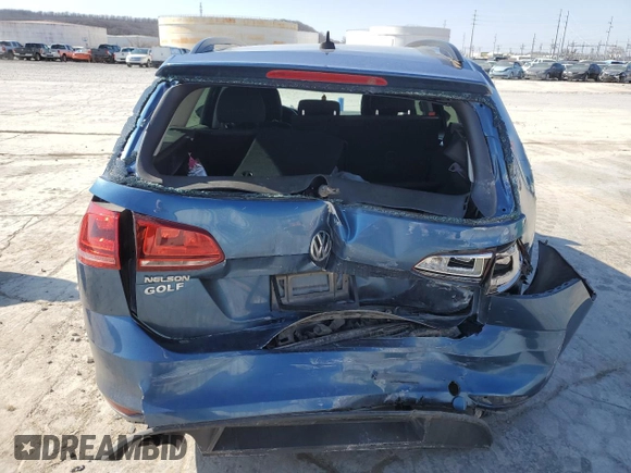 2017 Volkswagen Golf SportWagen S with VIN 3VWA17AU3HM502728, listed as a Copart auction lot 43303074 with 148,127 mi miles and Salvage Title. Bid and sale history available at carsss.com. Image 6.