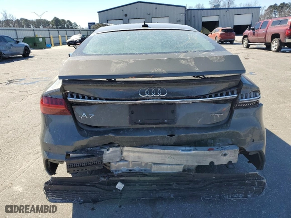 2022 Audi A7 Prestige with VIN WAUV2BF22NN066481, listed as a Copart auction lot 46341035 with 35,827 mi miles and Salvage Title. Bid and sale history available at carsss.com. Image 6.