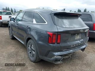2021 Kia Sorento S with VIN KNDRG4LG0M5036878, listed as a IAAI auction lot 42544031 with 62,059 mi miles and . Bid and sale history available at DreamBid. Image 3.