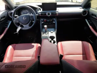 2021 Lexus IS 300 with VIN JTHC81F25M5043518, listed as a Copart auction lot 67741524 with 17,174 mi miles and Salvage title. Bid and sale history available at DreamBid. Image 8.