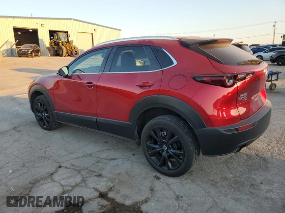 2022 Mazda CX-30 2.5 Turbo with VIN 3MVDMBAYXNM437805, listed as a Copart auction lot 74371364 with 22,533 mi miles and Clean Title. Bid and sale history available at DreamBid. Image 2.