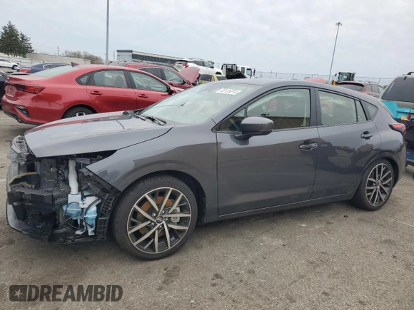 2024 Subaru Impreza Sport with VIN JF1GUAFC3R8313123, listed as a Copart auction lot 80126014 with 1,992 mi miles and Salvage Title. Bid and sale history available at carsss.com. Image 1.