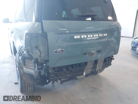 2023 Ford Bronco Sport Outer Banks with VIN 3FMCR9C62PRD86434, listed as a IAAI auction lot 42120508 with 40,568 mi miles and . Bid and sale history available at DreamBid. Image 6.
