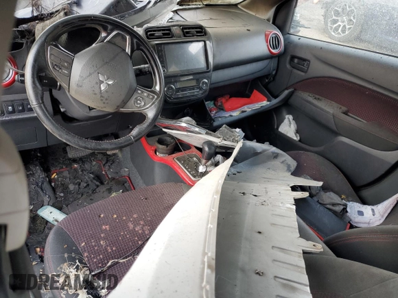 2023 Mitsubishi Mirage Black Edition with VIN ML32AWHJ7PH004793, listed as a Copart auction lot 44710115 with Not provided miles and Salvage title. Bid and sale history available at DreamBid. Image 8.