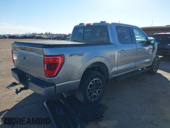 2022 Ford F-150 XL with VIN 1FTFW1E88NFA04136, listed as a IAAI auction lot 41483233 with 51,786 mi miles. Bid and sale history available at carsss.com. Image 4.
