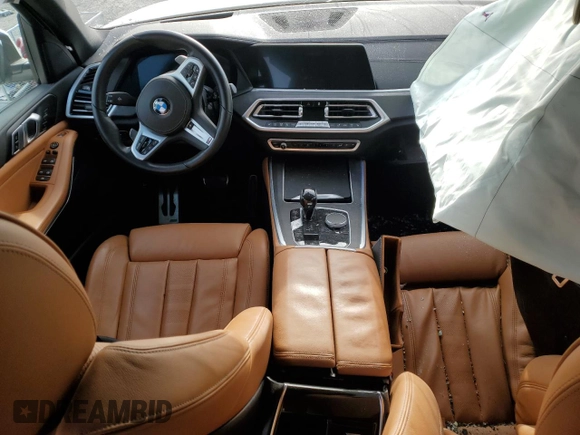 2022 BMW X5 xDrive40i with VIN 5UXCR6C07N9L54522, listed as a Copart auction lot 41493835 with Not Provided miles and Salvage Title. Bid and sale history available at DreamBid. Image 8.