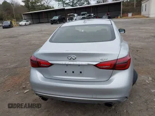 2019 Infiniti Q50 3.0t LUXE with VIN JN1EV7AP1KM519553, listed as a IAAI auction lot 41265684 with 84,120 mi miles. Bid and sale history available at carsss.com. Image 16.