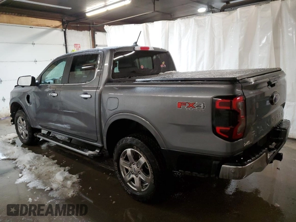 2024 Ford Ranger LARIAT with VIN 1FTER4KH7RLE16810, listed as a Copart auction lot 41364955 with 14,675 mi miles and Salvage Title. Bid and sale history available at carsss.com. Image 2.