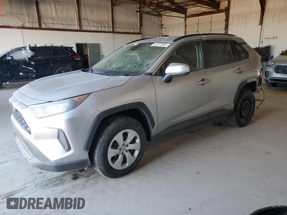2019 Toyota RAV4 LE with VIN JTMG1RFV2KJ021318, listed as a Copart auction lot 46107385 with 57,863 mi miles and Salvage title. Bid and sale history available at DreamBid. Image 1.
