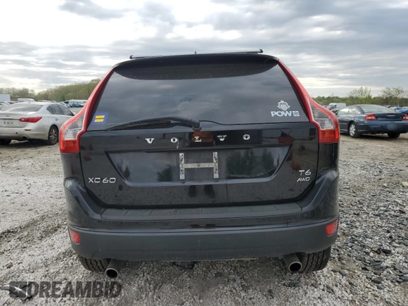 2013 Volvo XC60 T6 with VIN YV4902DZ2D2385046, listed as a Copart auction lot 53810845 with 112,616 mi miles and Salvage Title. Bid and sale history available at carsss.com. Image 6.
