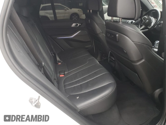 2020 BMW X5 M50i with VIN 5UXJU4C02L9C46464, listed as a Copart auction lot 43455805 with 89,337 mi miles and Salvage Title. Bid and sale history available at DreamBid. Image 11.
