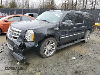 2014 Cadillac Escalade ESV Platinum z VIN 1GYS3KEF4ER142938, wystawiony jako Copart lot #44233595 z przebiegiem 167 329 mil mil oraz Szkoda całkowita • Salvage title. Historia ofert i sprzedaży dostępna na DreamBid. Obrazek 1.