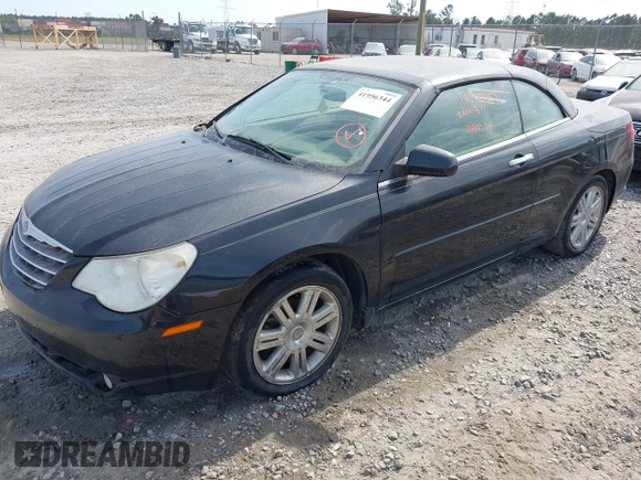 2008 Chrysler Sebring Limited with VIN 1C3LC65M18N197394, listed as a IAAI auction lot 41956344 with Not Provided miles. Bid and sale history available at carsss.com. Image 2.