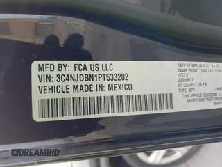 2023 Jeep Compass Latitude with VIN 3C4NJDBN1PT533202, listed as a IAAI auction lot 41545879 with 35,794 mi miles and . Bid and sale history available at DreamBid. Image 9.