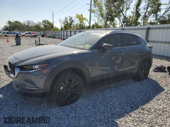 2025 Mazda CX-30 S Preferred with VIN 3MVDMBCMXSM764341, listed as a Copart auction lot 50795205 with 6,481 mi miles and Salvage Title. Bid and sale history available at DreamBid. Image 1.