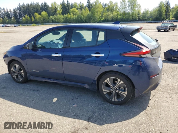 2018 Nissan LEAF S with VIN 1N4AZ1CP3JC312103, listed as a Copart auction lot 53276485 with 44,918 mi miles and Salvage Title. Bid and sale history available at DreamBid. Image 2.