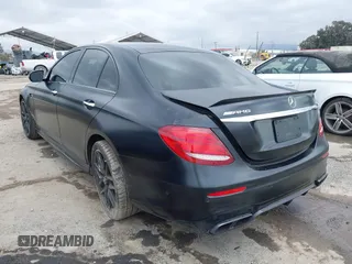 2018 Mercedes-Benz E 63 S AMG with VIN WDDZF8KB4JA224909, listed as a IAAI auction lot 41652066 with 56,712 mi miles and . Bid and sale history available at DreamBid. Image 3.
