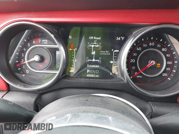 2022 Jeep Wrangler Unlimited Rubicon z VIN 1C4HJXFN4NW123610, wystawiony jako IAAI lot #41396002 z przebiegiem 45 083 mil mil oraz . Historia ofert i sprzedaży dostępna na DreamBid. Obrazek 7.