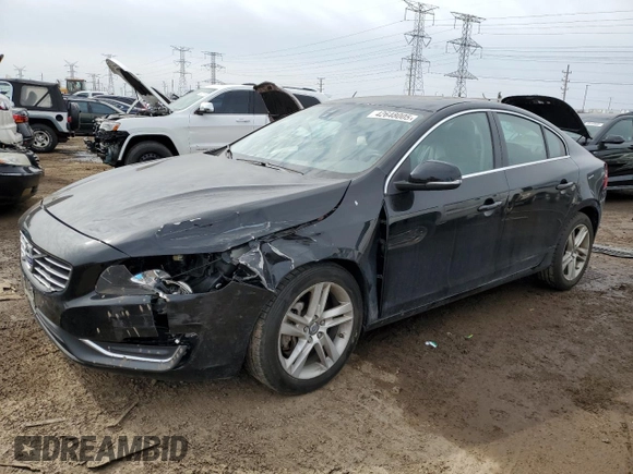 2014 Volvo S60 T5 with VIN YV1612FS6E2281223, listed as a Copart auction lot 42648005 with 71,004 mi miles and Salvage Title. Bid and sale history available at carsss.com. Image 1.