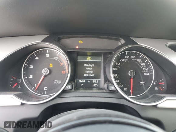 2016 Audi A5 Premium with VIN WAUD2AFR7GA050094, listed as a Copart auction lot 83549834 with 92,459 mi miles and Salvage title. Bid and sale history available at DreamBid. Image 9.