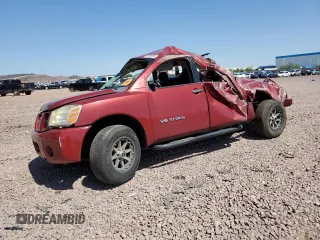 2007 Nissan Titan XE with VIN 1N6AA07A77N204739, listed as a Copart auction lot 61308735 with 199,662 mi miles and Salvage title. Bid and sale history available at DreamBid. Image 1.
