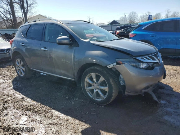 2014 Nissan Murano LE with VIN JN8AZ1MU4EW418809, listed as a Copart auction lot 49585985 with 130,694 mi miles and Salvage Title. Bid and sale history available at carsss.com. Image 4.