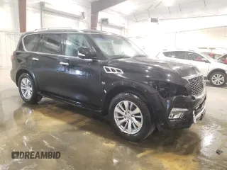 2016 Infiniti QX80 z VIN JN8AZ2NE2G9123934, wystawiony jako Copart lot #54300695 z przebiegiem 129 127 mil mil oraz Szkoda całkowita • Salvage title. Historia ofert i sprzedaży dostępna na DreamBid. Obrazek 4.
