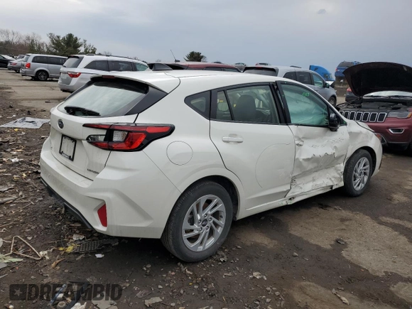2024 Subaru Impreza with VIN JF1GUABC4R8288223, listed as a Copart auction lot 46392735 with 7,414 mi miles and Salvage Title. Bid and sale history available at carsss.com. Image 3.