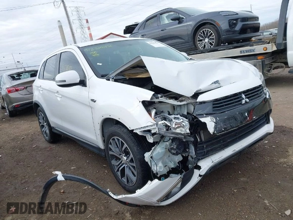 2016 Mitsubishi Outlander Sport 2.0 ES with VIN JA4AP3AU0GZ025757, listed as a IAAI auction lot 41834847 with 89,541 mi miles. Bid and sale history available at carsss.com. Image 1.
