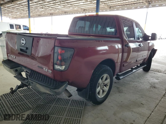 2009 Nissan Titan SE with VIN 1N6BA07D99N313592, listed as a Copart auction lot 41770525 with 140,252 mi miles and Salvage Title. Bid and sale history available at carsss.com. Image 3.