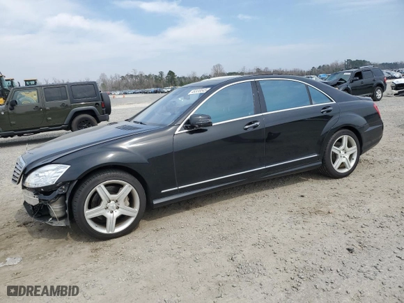 2011 Mercedes-Benz S-Class S 550 with VIN WDDNG8GB3BA380431, listed as a Copart auction lot 48335545 with 158,981 mi miles and Salvage Title. Bid and sale history available at carsss.com. Image 1.