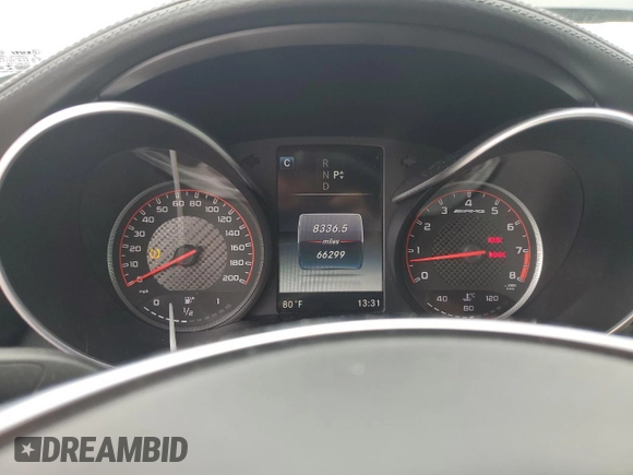 2016 Mercedes-Benz C 63 S AMG with VIN 55SWF8HB3GU127350, listed as a Copart auction lot 72689024 with 66,299 mi miles and Salvage title. Bid and sale history available at DreamBid. Image 9.