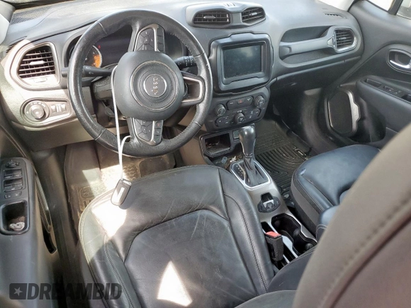 2018 Jeep Renegade Limited with VIN ZACCJADB2JPJ19589, listed as a Copart auction lot 57162995 with 57,585 mi miles and Salvage title. Bid and sale history available at DreamBid. Image 8.