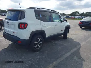 2021 Jeep Renegade Trailhawk with VIN ZACNJDC1XMPN28463, listed as a IAAI auction lot 41265800 with 13,395 mi miles and . Bid and sale history available at DreamBid. Image 4.
