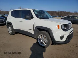 2023 Jeep Renegade Latitude with VIN ZACNJDB1XPPP14431, listed as a Copart auction lot 48783285 with 42,995 mi miles and Salvage Title. Bid and sale history available at DreamBid. Image 4.