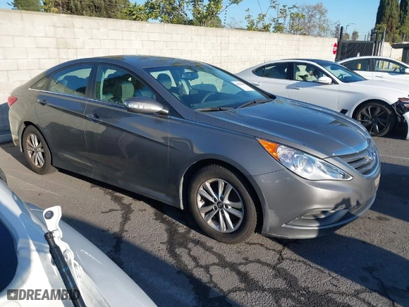 2014 Hyundai Sonata GLS with VIN 5NPEB4AC8EH915091, listed as a IAAI auction lot 41825481 with 58,280 mi miles. Bid and sale history available at carsss.com. Image 13.