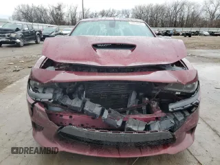2023 Dodge Charger R/T with VIN 2C3CDXCT8PH655985, listed as a Copart auction lot 44718585 with 21,790 mi miles and Salvage Title. Bid and sale history available at carsss.com. Image 5.