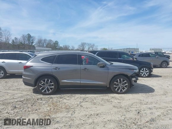 2023 Acura MDX w/Technology Package with VIN 5J8YE1H45PL024130, listed as a IAAI auction lot 41826157 with 27,425 mi miles. Bid and sale history available at carsss.com. Image 14.